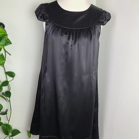 NAVE | 100% SILK BLACK DRESS - Picture 4 of 13